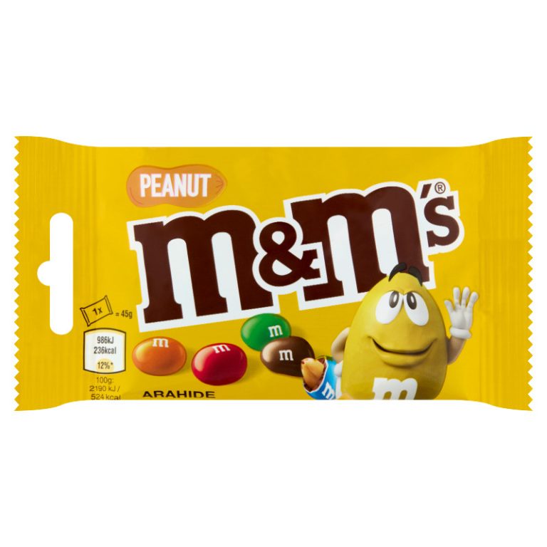 M&M's földimogyorós drazsé tejcsokoládéban cukorbevonattal 45 g