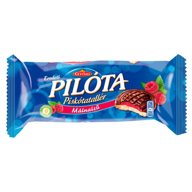 Győri Pilóta Málnaízű Piskótatallér 147 G