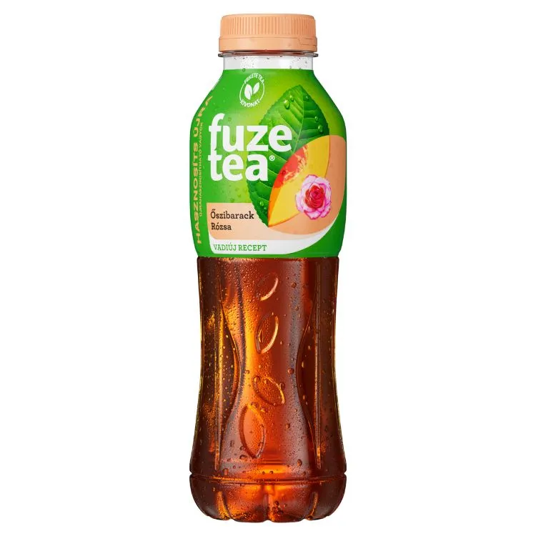 Fuze Tea Fekete tea Őszibarack és Rózsa 500 ml
