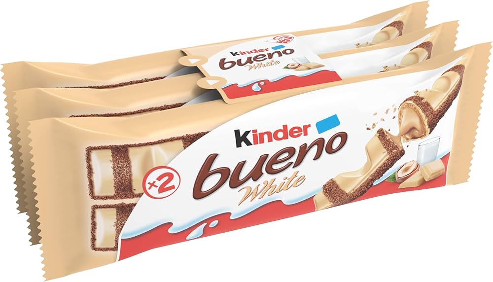 Kinder Bueno white fehércsokoládés ostya 3x39g