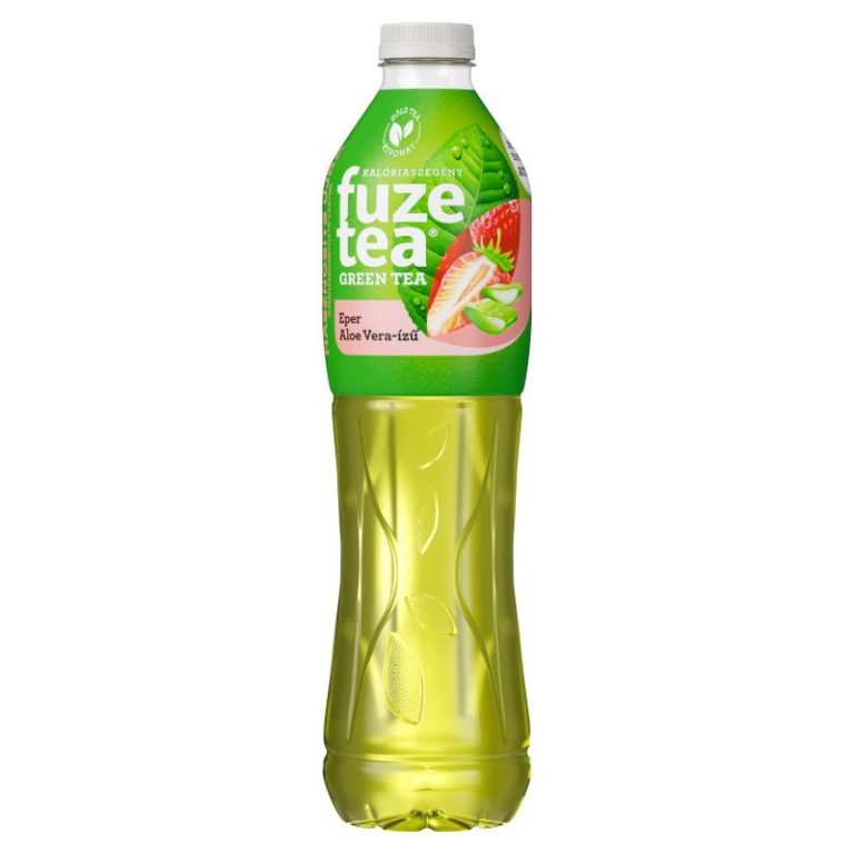 Fuze Tea szénsavmentes eper-aloe vera-ízű üdítőital zöld tea kivonattal 1,5 l